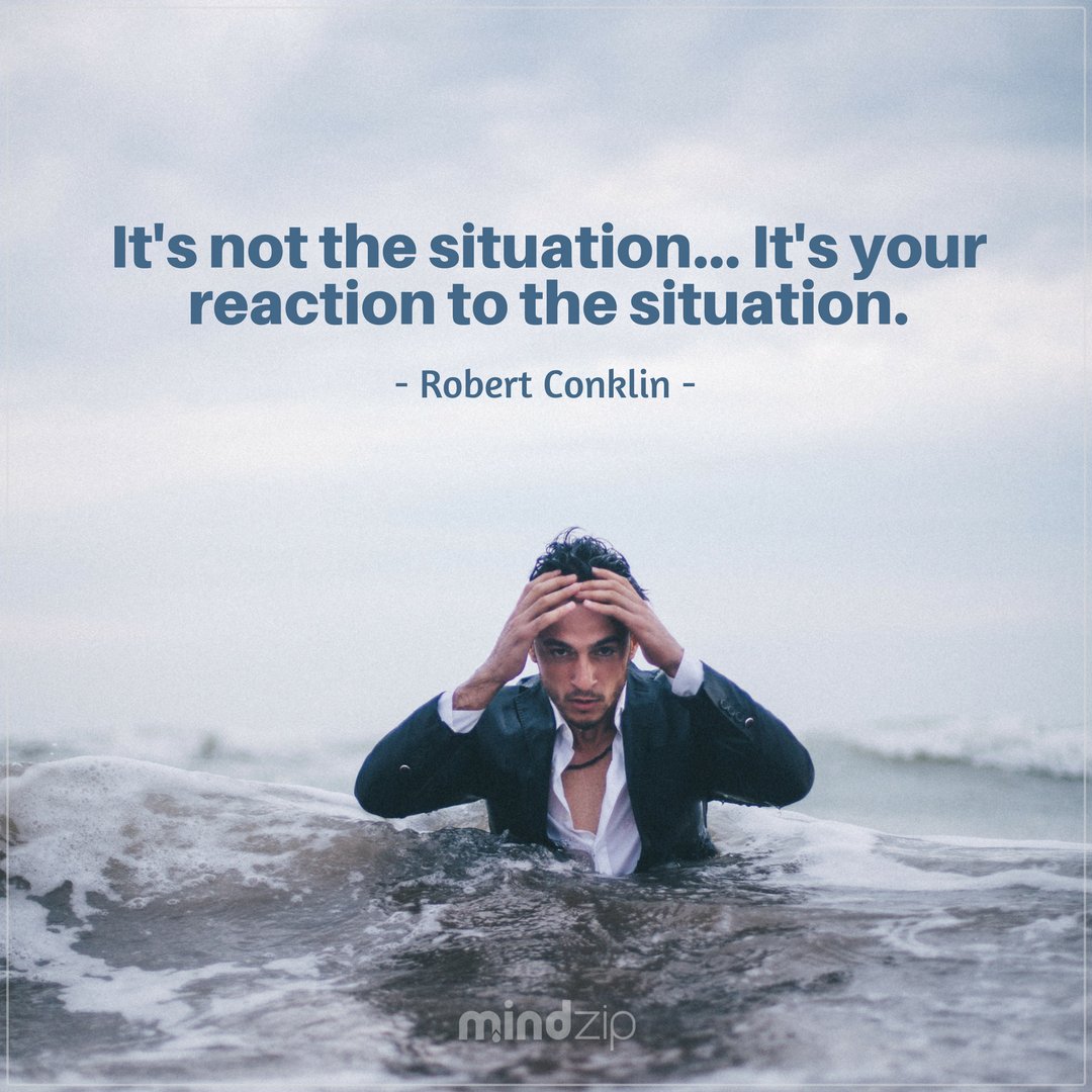 MindZipnet's tweet photo. Situations are the same for many. What defines us is our reaction to them. https://t.co/0c46DDEPpf #robertconklins #positivelife #positivethinking #goodvibes #livebig #beautifulmind #mindset #Inspirational #motivational #quoteoftheday #quotes #MindZip #CitaPix https://t.co/36jqUHKvCr