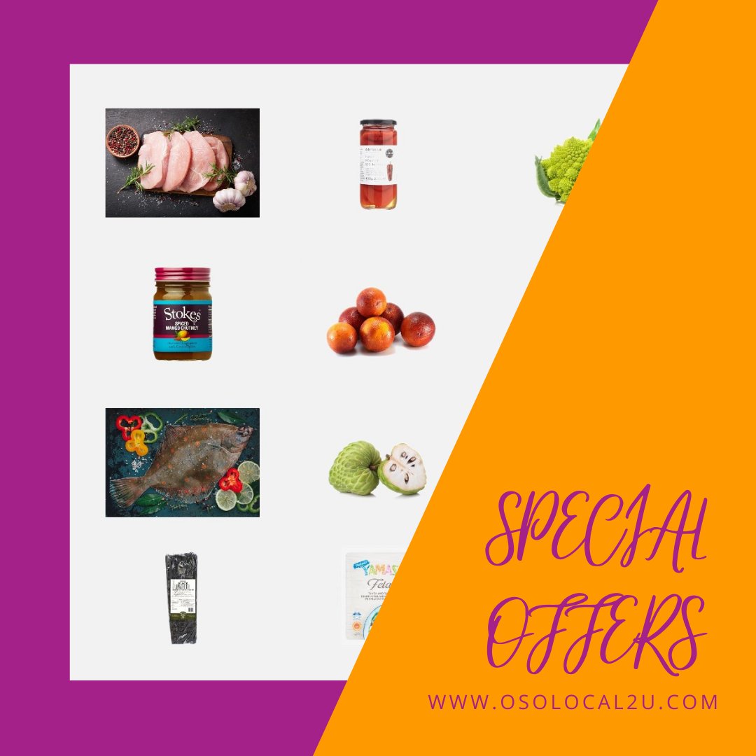 Looking for great grocery savings? We know just the 'plaice'!

Every week we cut the price of 12 items across our full range, from store cupboard staples such as Mornflake Granola to curiosities like  Custard Apples.

See what's on offer this week at osolocal2u.com