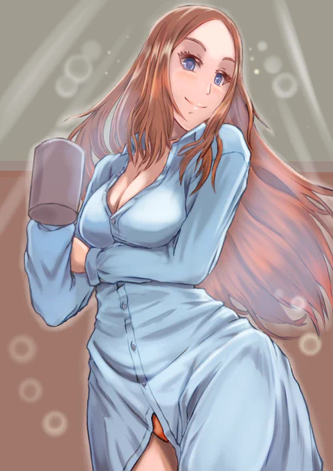 1年間描いたFGO50枚!デート&翌朝1日1枚アップ 6/50翌朝「ダヴィンチちゃん」ダヴィンチちゃん「おや?お目覚めかい?おはようマスターもなにか飲むかい?」#FGO #1年間描いたFGO50枚 #レオナルド・ダ・ヴィンチ #一日一絵 
