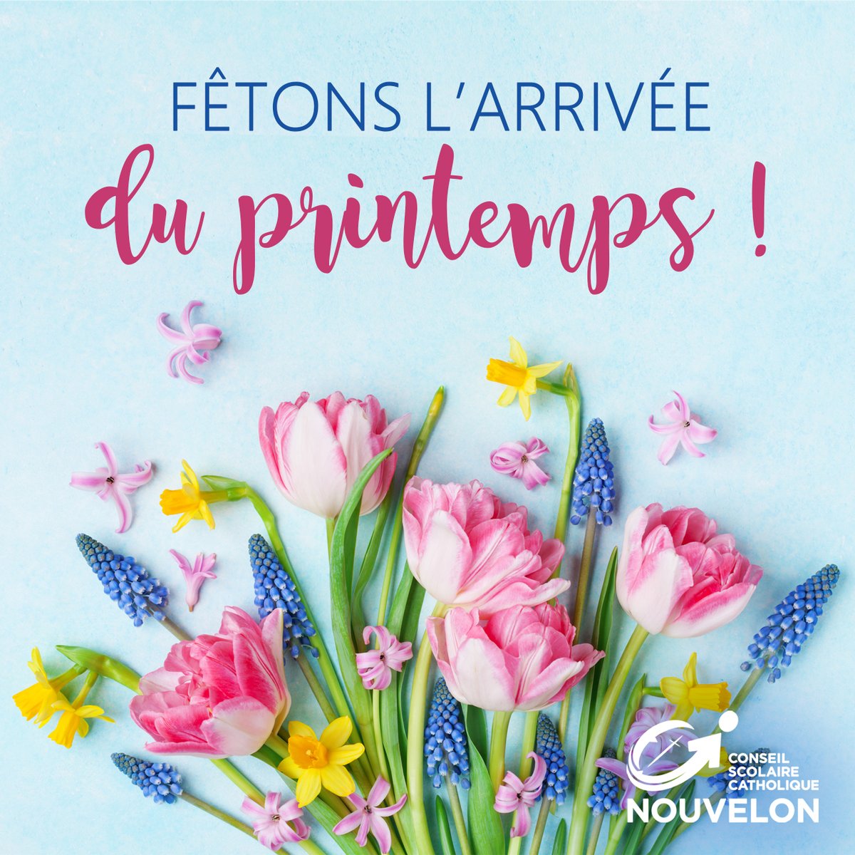 CSCNouvelOn's tweet photo. Le printemps est enfin arrivé! 
Merci Dieu pour l’arrivée du printemps! Le soleil rayonne plus fort, la neige fond, les oiseaux chantent, les bourgeons éclatent… La nature tout entière se prépare à faire la fête. Que le temps printanier nous comble de joie! Amen. https://t.co/YSZwBQ3sg8