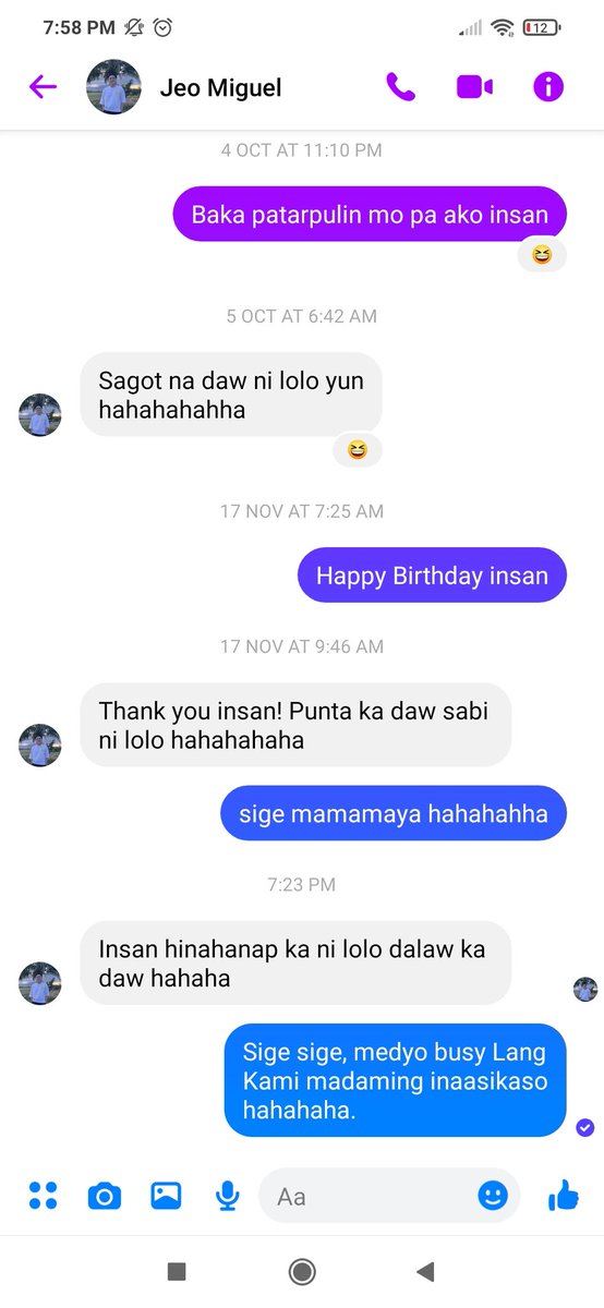 Nakakaiyak Kasi sa sobrang dami mong ginagawa at iniisip Meron parin taong gusto Kang kamustahin at Makita. 😊😊😊. Lolo s fave apo.