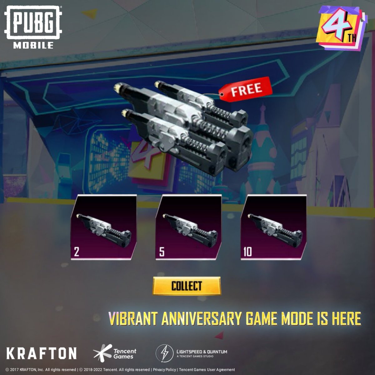 pubgm_mena's tweet photo. PUBG MOBILE Version 1.9 is HERE! 💥
Enjoy the new update along with the 4th anniversary events!
Get Free Materials Now!
Click here :
https://t.co/Sf8r4iQbGb https://t.co/nnyewH8dpm