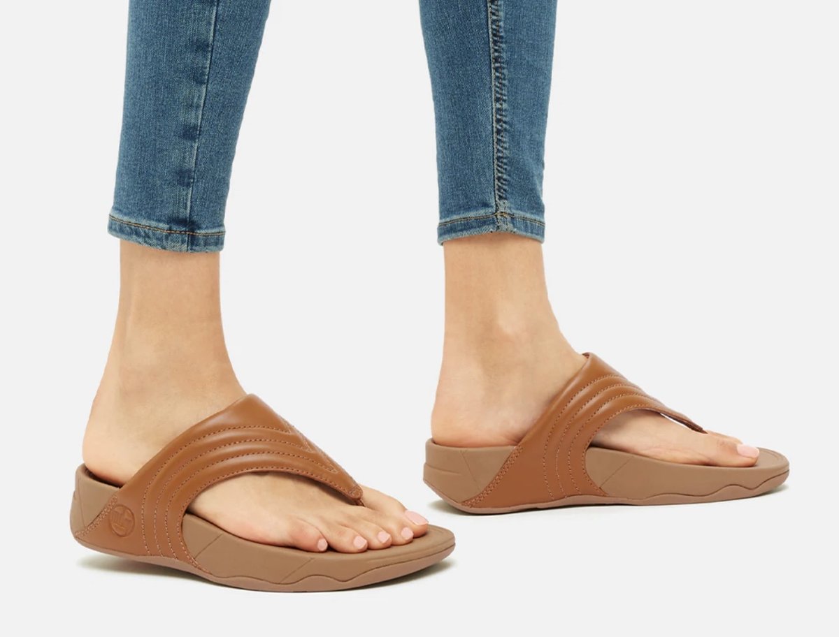 Less ouch - More ahhh! 🦶

THE MAGIC behind the FitFlop Walkstar is the biomechanically engineered MICROWOBBLEBOARD" midsole - a triple-density layer of elastic EVA that can diffuse underfoot pressure. 🩴

Now available in-store and online: buff.ly/3Jrl3pE