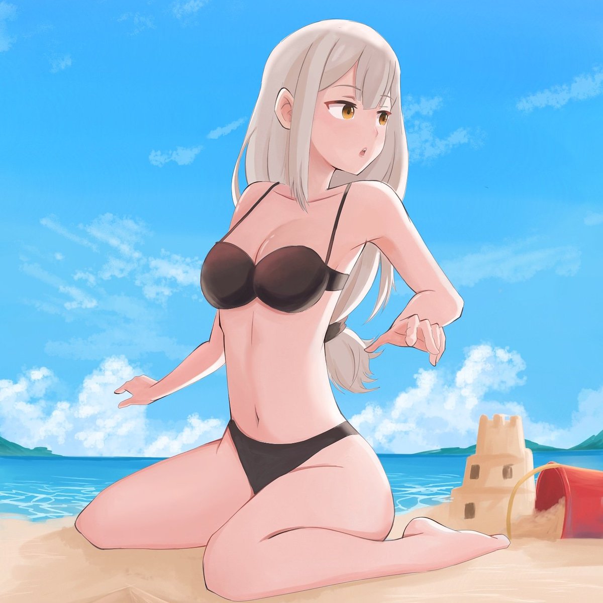 rian_saven's tweet photo. Day at the beach 🔥

#digitalart #digitalillustration #art #anime #conceptart https://t.co/9CBRK7uESU