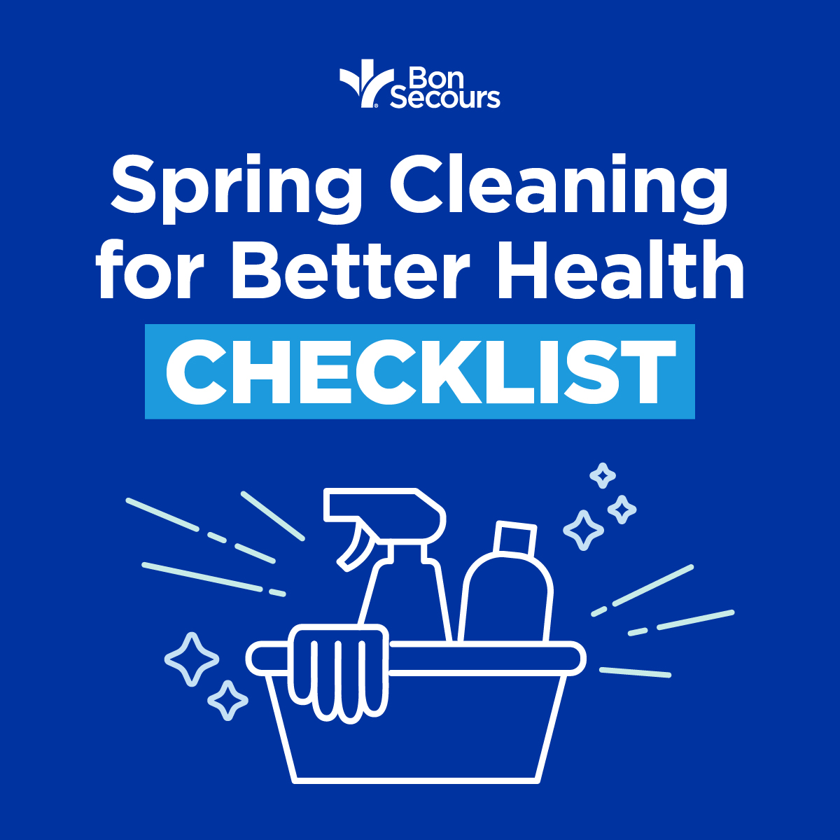 BonSecours's tweet photo. Did you know the act of cleaning can have positive effects on your mental and physical well-being? Refer to this spring cleaning checklist to help keep your immune system strong, boost your mood and prevent illnesses. #SpringCleaningTips #SpringCleaning #SpringCleaning2022 https://t.co/CwEYYxx1QO
