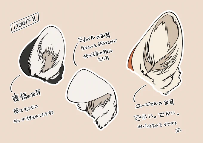 ライカンズ耳 