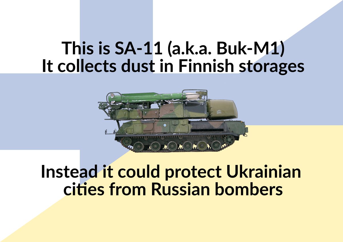 Seria_R's tweet photo. Let’s talk about how #Finland can help #Ukraine in the struggle for independence against Russia. For one it could give/sell to Ukraine the Soviet Buk-M1 which it has in storage. 1/5 #StandWithUkraine https://t.co/n20SKMUUYK