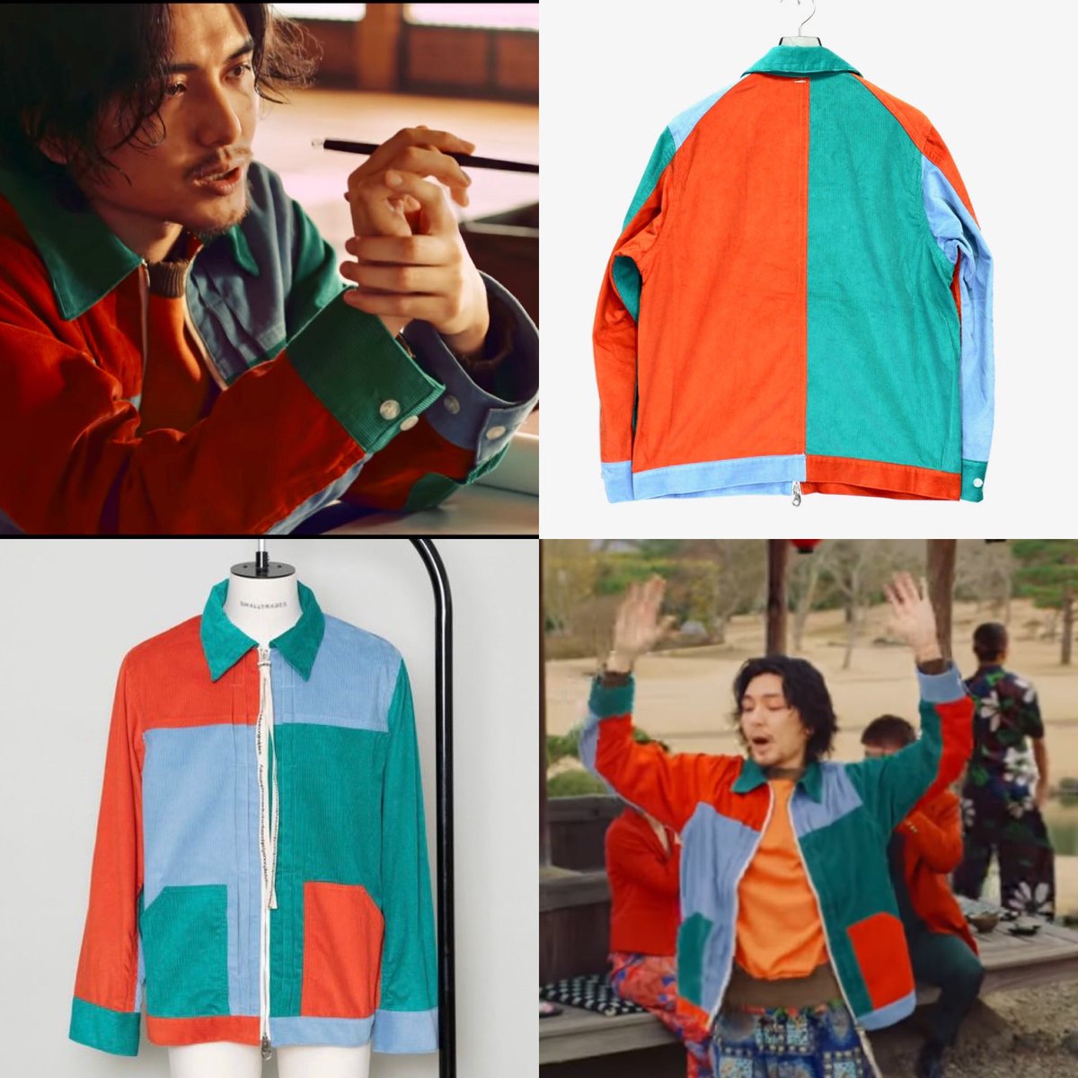 まつり」MVで着用 バティック柄のカーゴポケット付きパンツです