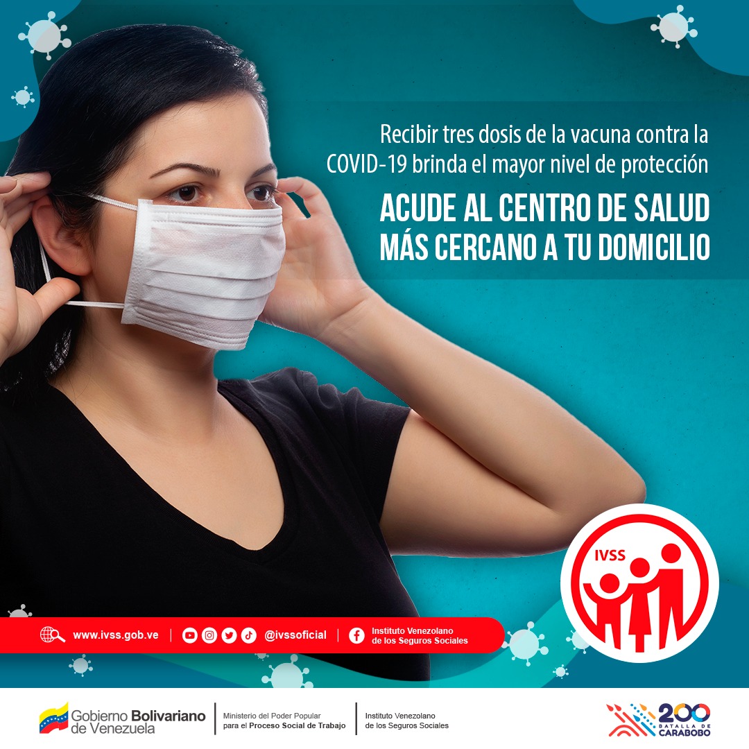 #TomaDato | Las mascarillas bien colocadas pueden ayudar a prevenir que la #COVID_19 se propague ¡Cuidémonos! #ViveAVenezuela #PorUnSeguroMásSocial #JuntosPorCadaLatido <a href="/MagaGutierrezV/">Magaly Gutiérrez Viña</a> <a href="/NicolasMaduro/">Nicolás Maduro</a>
