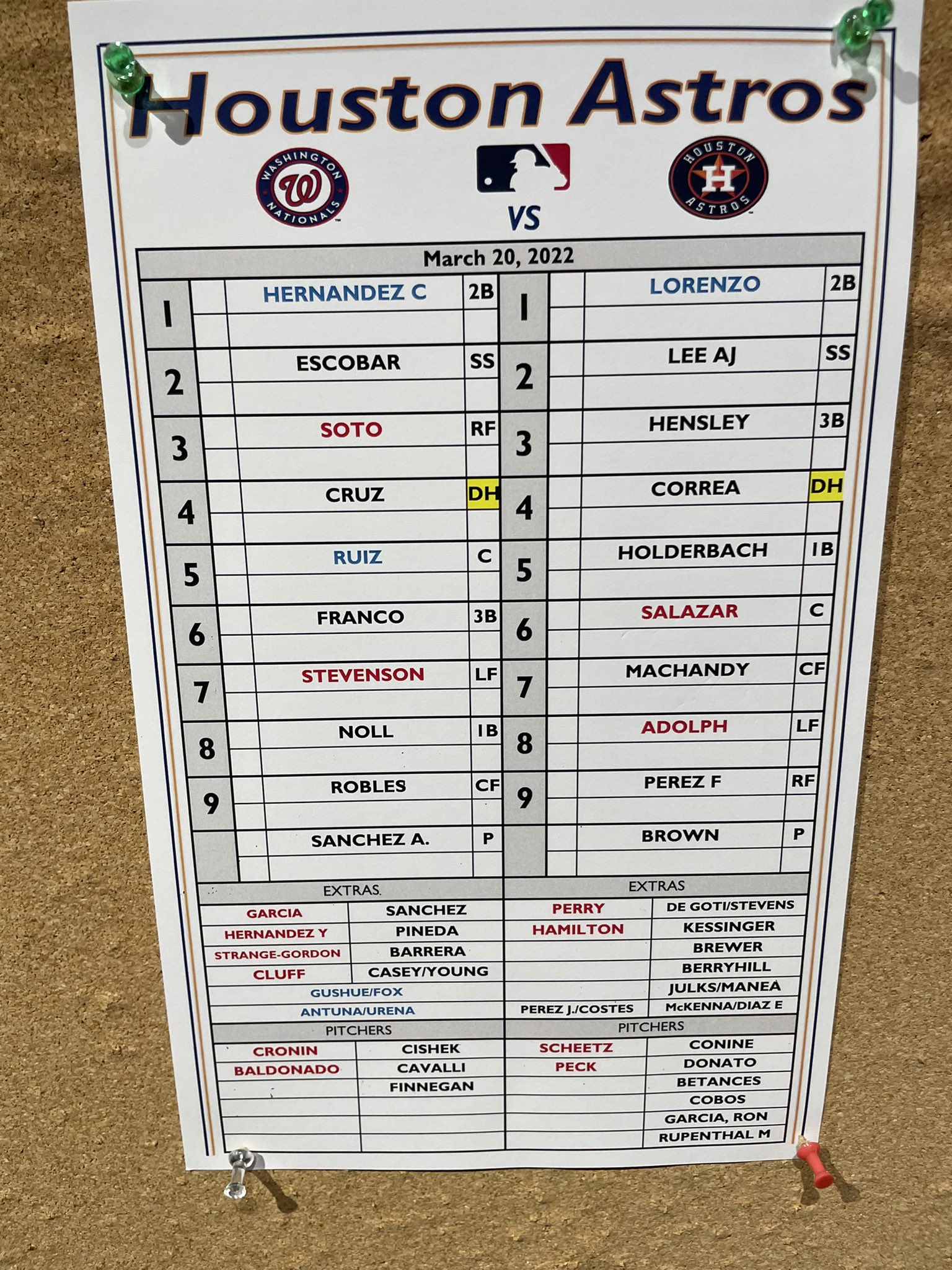 Chandler Rome on X: Correa is in today's Astros lineup.   / X