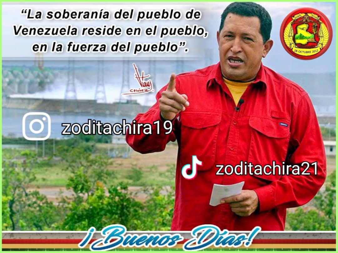 ., #20Mar|| #BuenosDíasATodos les deseamos un excelente #domingo, esta mañana compartimos con ustedes 📢🇻🇪 Pensamiento del Comandante Supremo Hugo Rafael Chávez Frías: ✍️#ViveAVenezuela