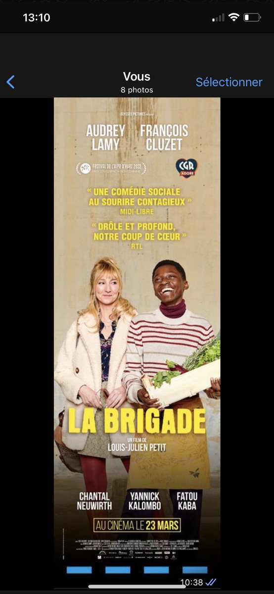 LouisJulienP's tweet photo. C’est le @printempsducine #labrigade à 4 euros dans toute la France 🤪🙌🍀@AudreyLamy @francoiscIuzet #fatoukaba #fatouguinea #chantalneuwirth ❤️ https://t.co/CiR3KZBBbt