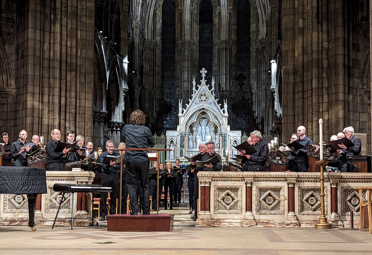 TheEdSingers's tweet photo. Thank you to everyone who came along to our #SingJoyfully concert @StMarysCathEdin #Edinburgh last night! Special thanks to composer @AileenSweeney94 for our beautiful & poignant commission piece "We will no longer sing into the silence", and as always to our MD Alistair Digges https://t.co/MD1gPn4HfH