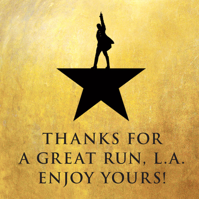 Pantages's tweet photo. From #HamiltonLA to the #LAMarathon, enjoy your run, Los Angeles! ๐๐๐ญ #HamiltonMusical #BroadwayInHollywood #HollywoodPantages https://t.co/IT0kakDMpt