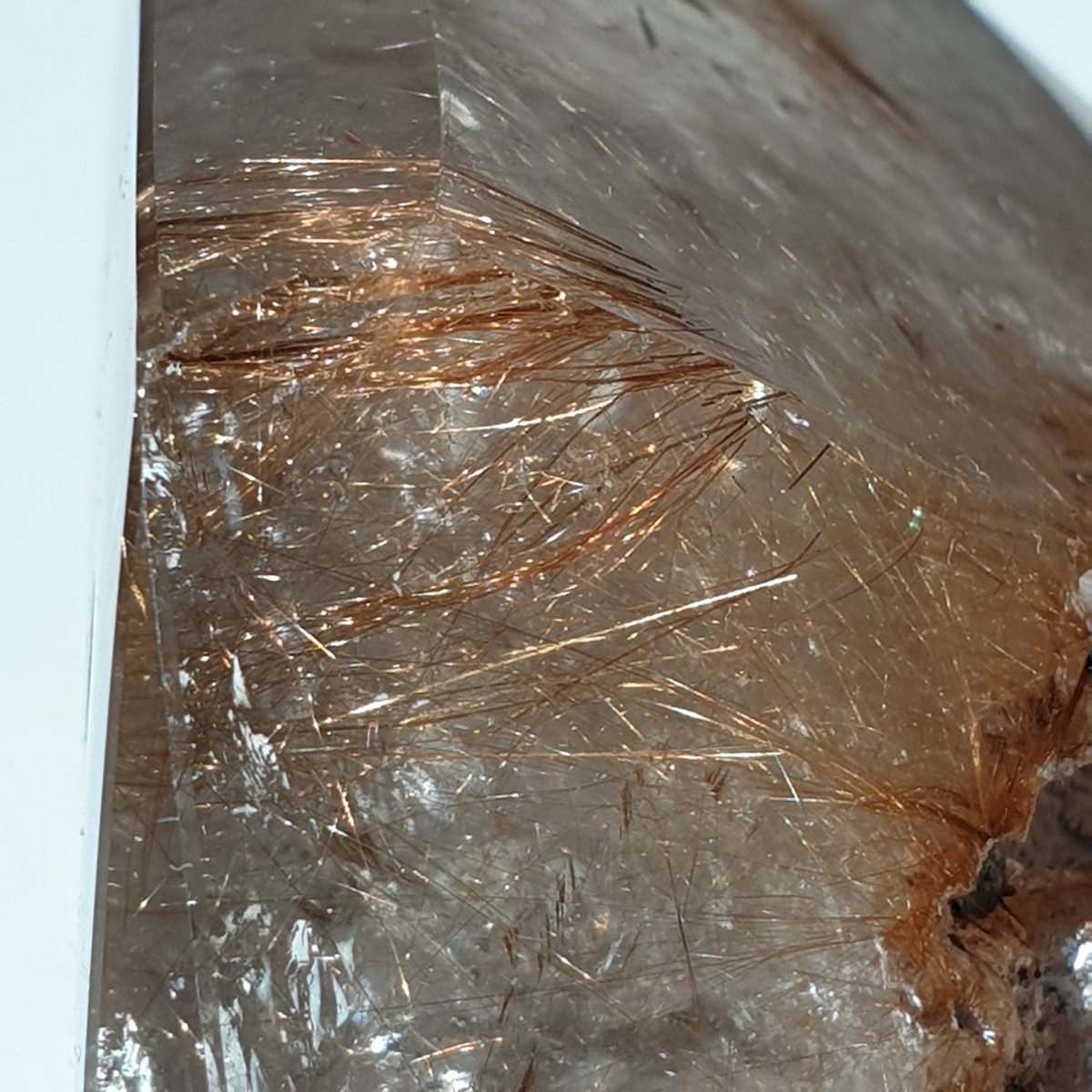 Khadimite's tweet photo. #Rutilated #quartz. The golden strands are the #mineral
#rutile (titanium dioxide TiO₂) present inside the mineral quartz (SiO₂ - silicon dioxide)
#MyMineralCollection
#crystals #geology https://t.co/sYa8sLL0L1