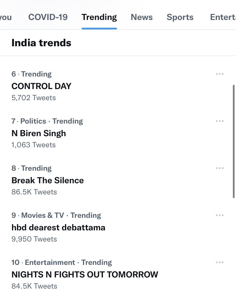 ShivaniPatel23's tweet photo. All the three tags trending ๐๐๐
CONTROL DAY
#2YearsOfControl #ArmaanMalik
@ArmaanMalik22 https://t.co/LzM0pZgIQI