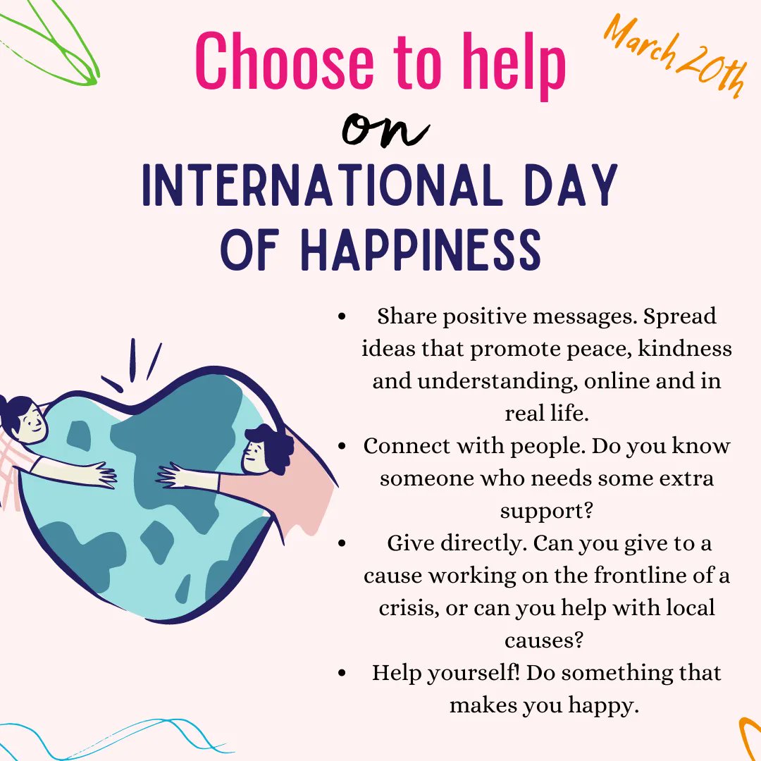 CDEC_Cumbria's tweet photo. Happy #InternationalDayOfHappiness ☀️

Some ideas on how you can #choosetohelp today ⬇️ https://t.co/C1IiiN6py8