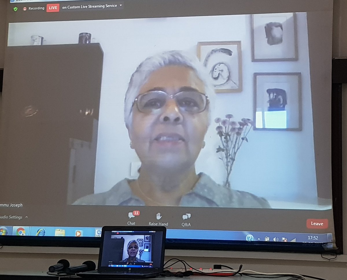 samjourno123's tweet photo. #NWMIndia wld not be turning 20 without this woman dreaming a dream that now so many of us Indian women journos share! Thank you @ammujo53 @NWM_India https://t.co/uwvzMct7dk