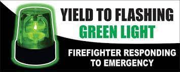 GNES wants to remind residents to watch for Green Flashing lights, they represent firefighters responding to  the station for a call. Any delay can mean Life or Death, give them space and the curtesy of pulling over. <a href="/Greater_Napanee/">Greater Napanee</a>  <a href="/NapaneeFire/">Greater Napanee Fire Services</a>  <a href="/NapaneeBeaver/">The Napanee Beaver</a>