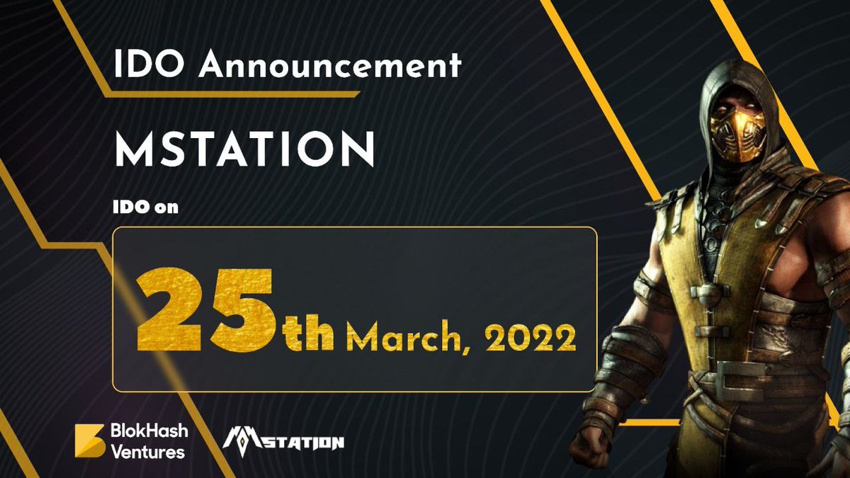 BlokHash's tweet photo. 🥂 @Mstation_bscs - Powered by @bscstation

MStation will do its IDO on BSCStation launchpad on March 25th

🚀 MStation IDO details

🔸IDO Date: 25th March
🔸Total Supply: 100,000,000
🔸Ticker: MST
🔸Initial MC: $234,000
🔸Price per $MST: $0.18
🔸Vesting : 20% TGE

#BlokHash #IDO https://t.co/9kfhQOLW7V