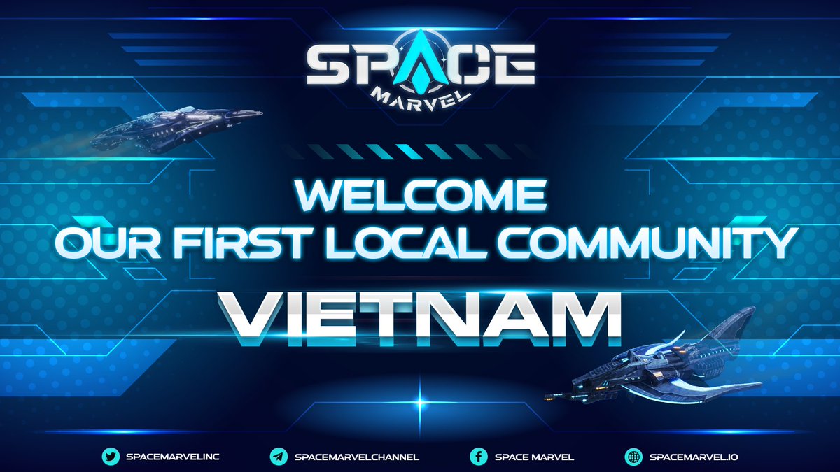 spacemarvelinc's tweet photo. 📣 WELCOME OUR FIRST LOCAL COMMUNITY: VIETNAM 🇻🇳

The Vietnamese community has been opened exclusively for Vietnamese people who love Space Marvel. ❤️
https://t.co/D468e8k2Vx

In which country would you like Space Marvel to open next?

#SVE #Metaverse #NFTGame https://t.co/x40vUJEYFX