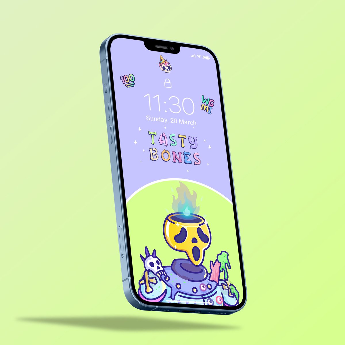 Daniel_Harding_'s tweet photo. Gutted I wasn’t able to get hold of a @TastyBonesNFT beforehand and the price is a little out of my range now but I love supporting projects that push artistic boundaries! Shall I cook up some Custom wallpapers for the Bones community? 👀 @5TimesDistilled https://t.co/grt569TjcO