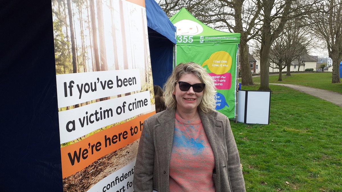 nsvictimcare's tweet photo. Engagement Officer Anoop before and after some colourful powder @ the Ipswich Holi Event in Alexandra Park with Case Manager Nina!
#Ipswich #NSVC #Holi2022 https://t.co/2ZfPmptEBm