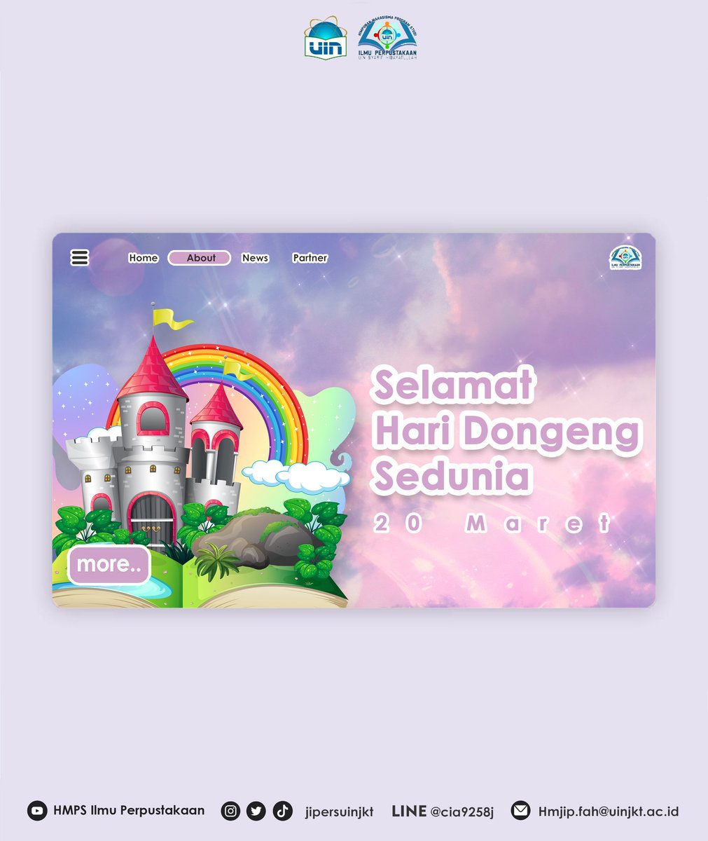jipersuinjkt's tweet image. [HARI DONGENG SEDUNIA] 
 
‘Selamat Hari Dongeng Sedunia’

Yuk kita simak penjelasan tentang Hari Dongeng Sedunia di bawah.
______________________
HMPS Ilmu Perpustakaan 2020/2021
#jipersuinjkt