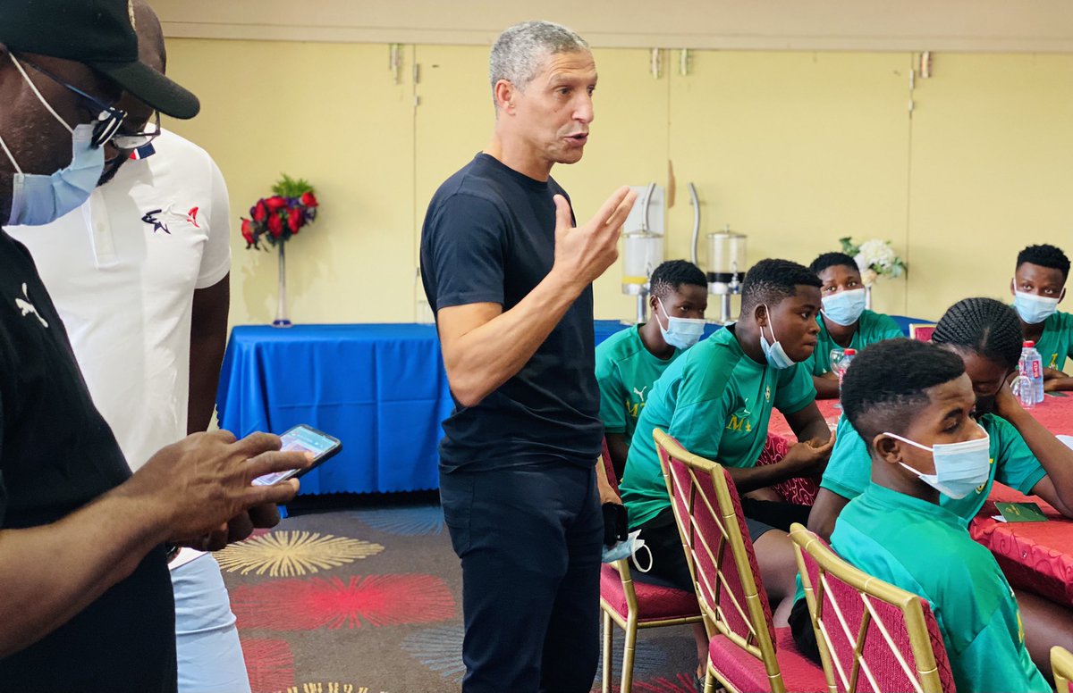 MistarHAT's tweet photo. RT @Team_GhanaWomen: Our President @kurtokraku came to wish us well ahead of the game and was accompanied by @GhanaBlackstars Technical advisor Chris Hughton.

🇬🇭 𝘅 🇸🇳 

We’re the #BlackMaidens🇬🇭, #YesWeCan💪🏾

#ShineBlackMaidens✨ | #U17WWCQ
#BringBac… https://t.co/PotQtcASnB