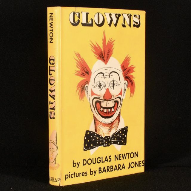 Rookebooks's tweet photo. Part biographical, part historical, and part descriptive, this little book all about clowns is perfect for the circus-lover. It includes chapters on clowns around the world, clown music, clowns on horseback, and more 🤡

https://t.co/ylEHjOe29o https://t.co/N2i5eV6AOX