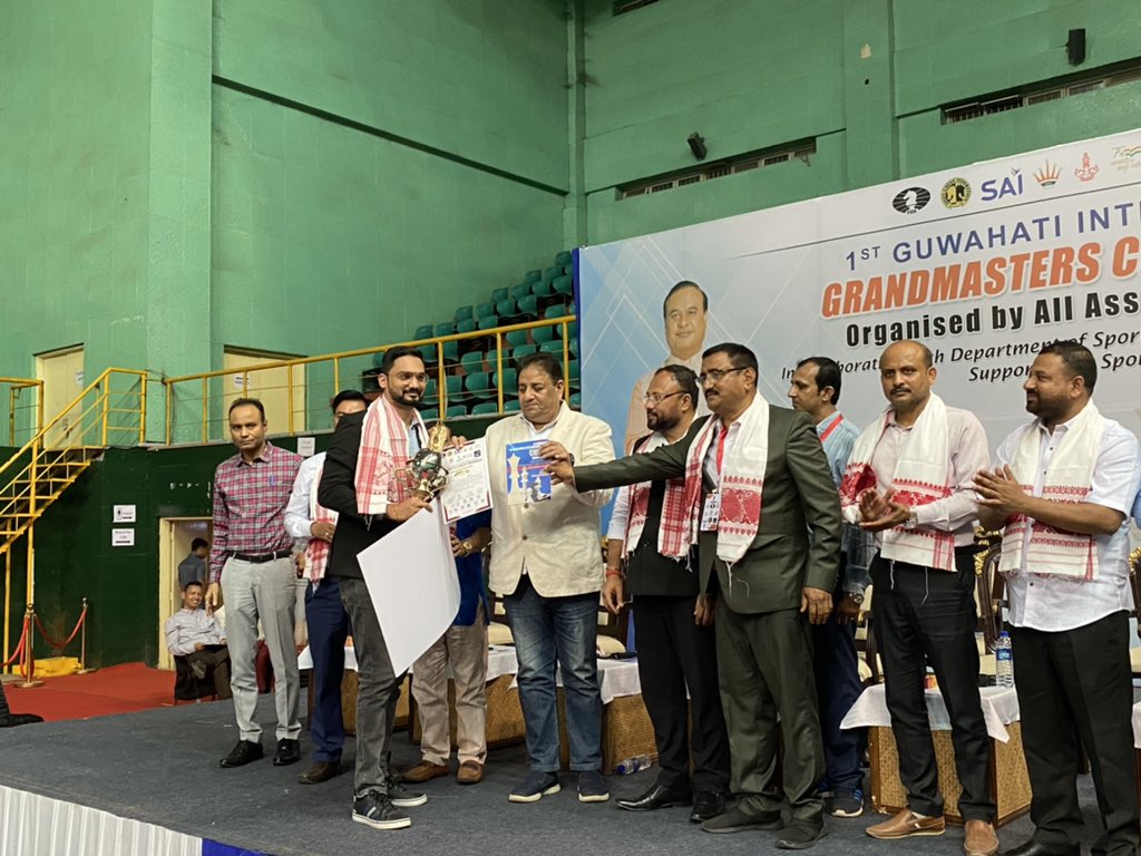 Nitin_chess's tweet photo. Won 3rd Place! Guwahati International open #Happy https://t.co/zjG8udadiD