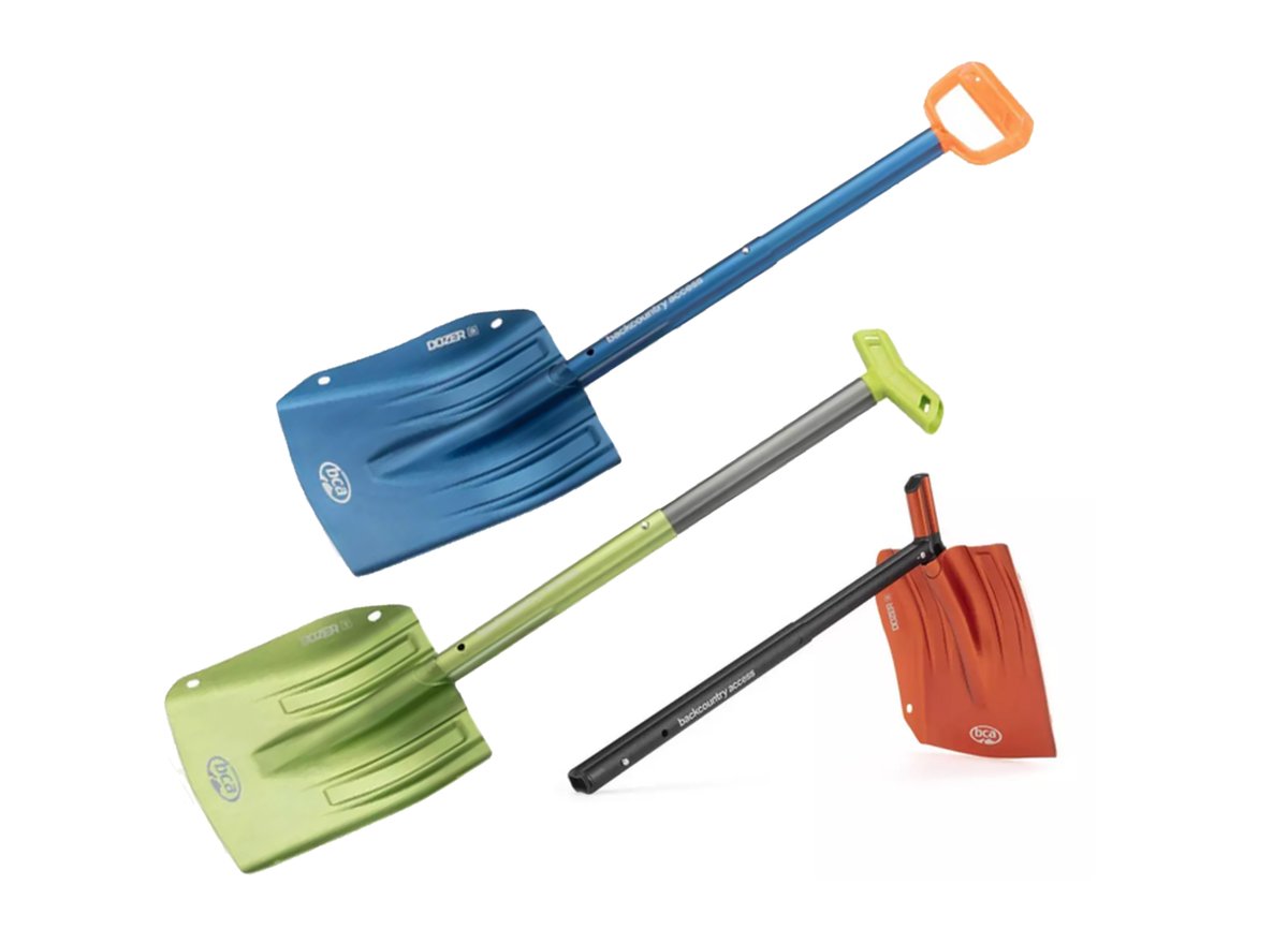 The BCA Dozer avalanche shovel line comes in three blade sizes: size 1, 2, and 3, and two grip types: the T-grip and D-grip. Select models now in stock: bit.ly/34TjQbQ  #diglikeamachine #backcountryaccess #avalanchesafety.