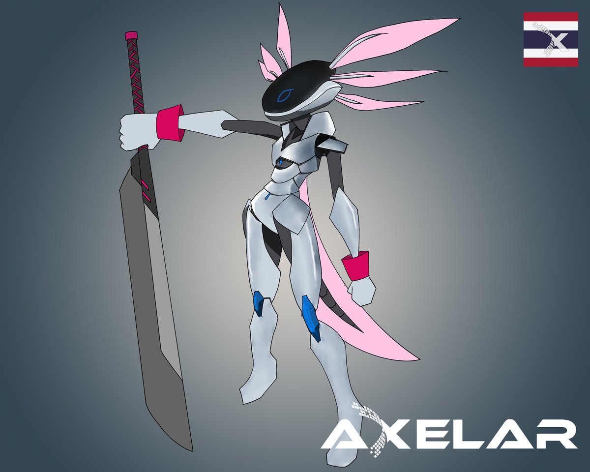 tx_pon's tweet photo. I tried my best to design Axelbots. Hope you like it.
@axelarcore
@AxelarThailand
#Axelarflashchallenge https://t.co/jJELUpkdJ4