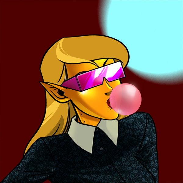 bbitsat's tweet photo. I think I've developed an attachment to my @SVSNFT Vampiress! Love the Golden Vamp + shades and bubble gum combo. 
#SVSNFT #nft #nftcommunity https://t.co/kd3DxF5Wtk