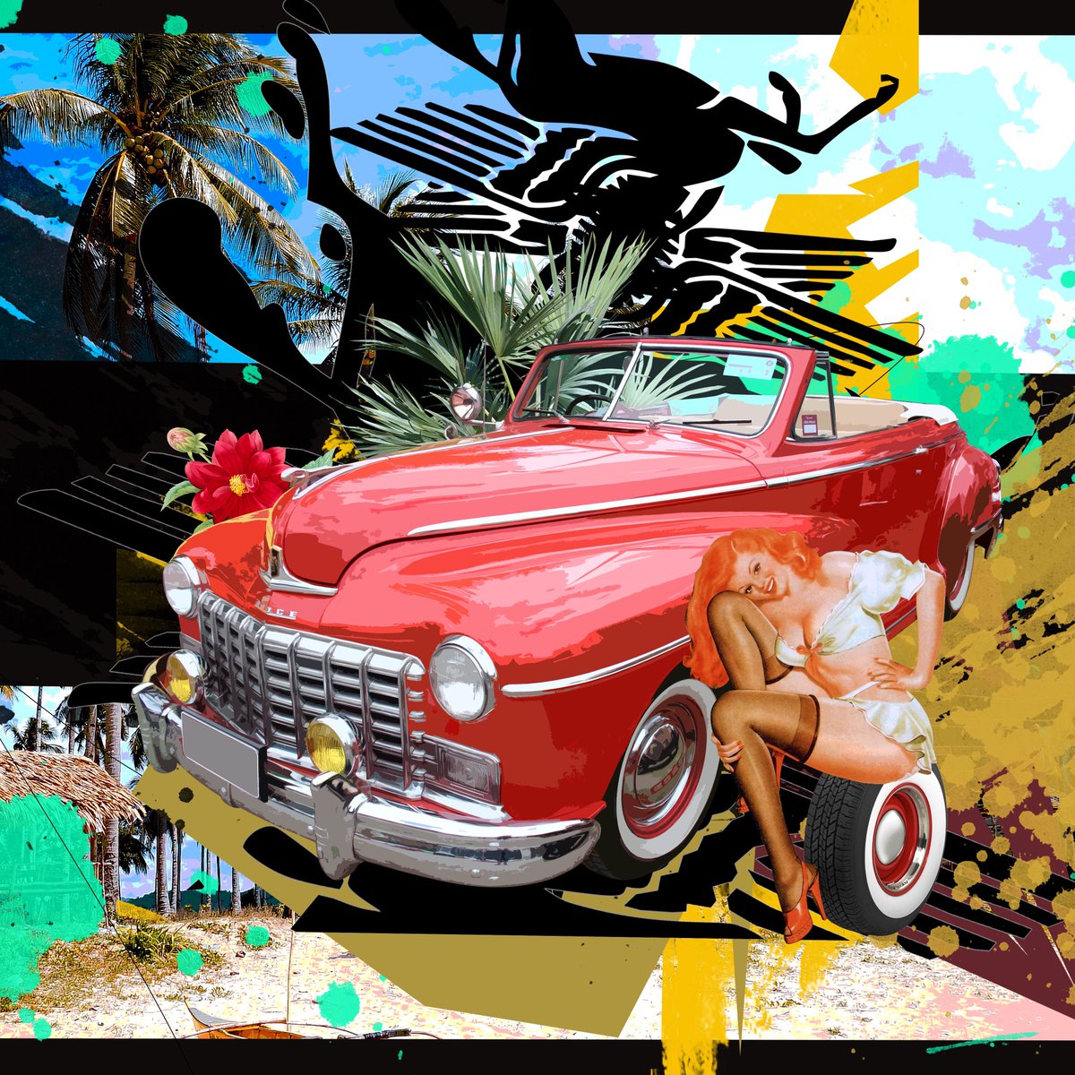 ADATHYME's tweet photo. 🚨Supreme Thanks to @CNFT_Pinups For this Incredible piece of Vintage retro-ness! 🔥Damsel Hannah be guarding that ‘48 Dodge Convertible on that Dusty Road! 🚗 💨💨 She’s a Beaut! ⭐️💎🫂 #0ldgrandpasgarage #CNFT #CardanoCommunity #IsTheBest https://t.co/boJNkIpNUY