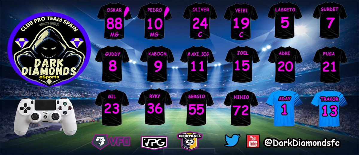 💎DARK DIAMONDS
🚨Plantilla 2022
<a href="/joelff_2004/">Joel Fernández Fernández</a>
@Bolasbotando
<a href="/rykymaru32/">rykymaru80</a>
<a href="/Surd3t7/">7{GuDY}7</a>
<a href="/AlexTraKor22/">Alex</a>
@Sergio_rodeee 
<a href="/GilRubio_75/">vGilRxbio</a> 
<a href="/PedritoJR_10/">PedrinhoJR_10</a> 
<a href="/Maxi__BIG/">Maxi_BIG</a>
<a href="/AdriiEB_/">Ädrii</a>
<a href="/Yeibi_clubespro/">𝗬𝗲𝗶𝗯𝗶 𝗕𝗹𝘂𝗻𝗱®</a> 
@oliverio1983 
@KaBooM_SanCheZ
<a href="/manuelsantosca8/">puga14</a>
<a href="/elkiller205/">aday_perdomo</a>
<a href="/Guddy61017155/">Guddy</a>
<a href="/AlemanNinio/">•yAlxman_💎</a>
#Flamenco3