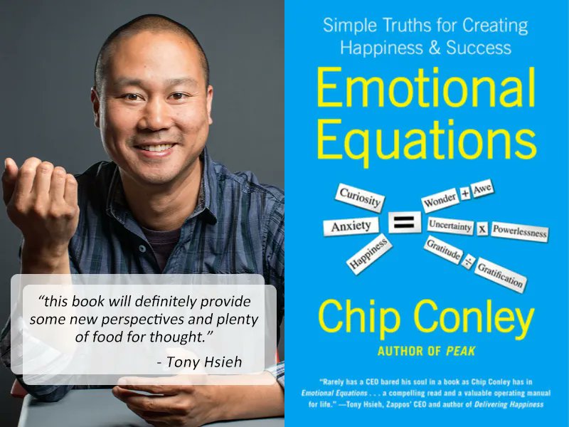 vuibo2's tweet photo. “this book will definitely provide some new perspectives and plenty of food for thought.” Tony Hsieh on Emotional Equations by @ChipConley 📚 Check out more Tony Hsieh recommendations ➡️ https://t.co/mclBNtsioq

#book #bookrecommendations #booklover #bookreview #TonyHsieh https://t.co/0obQY3zMjj