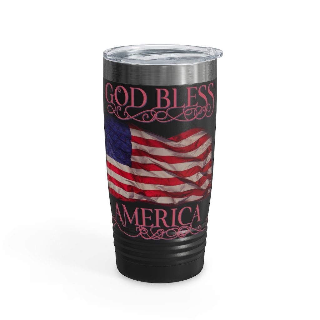 God Bless America Ringneck Tumbler, 20oz 
etsy.me/3wr6O0r
