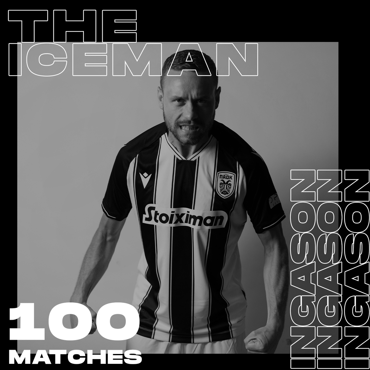 PAOK_FC's tweet image. Important milestone for #TheIceman #Ingason! 100 matches for #PAOK! #PAOK #Reloaded