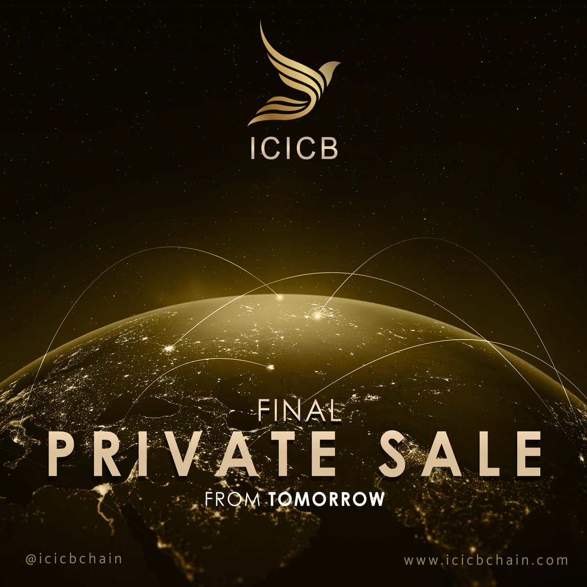 Final Private Sale Starts from Tomorrow
#icicb #blockchain #cryptocurrency #icicbchain #cryptoworld #crypto #defi #success #cryptoinvestor #blockchaintechnology #altcoins #Twitterers #currency #AltcoinGems #news #follow <a href="/icicbchain/">icicbchain</a> <a href="/icicb_group/">ICICB Group</a> icicb.com