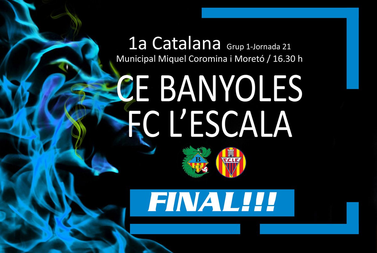 CEBanyoles's tweet photo. [🎽PRIMER EQUIP] ⏲️ 90' De cop ha parat de ploure!!! Quina falta feia un triomf així! Final al Miquel Coromina! #BANESC 2-1 #futcat https://t.co/SXs6L7s00E