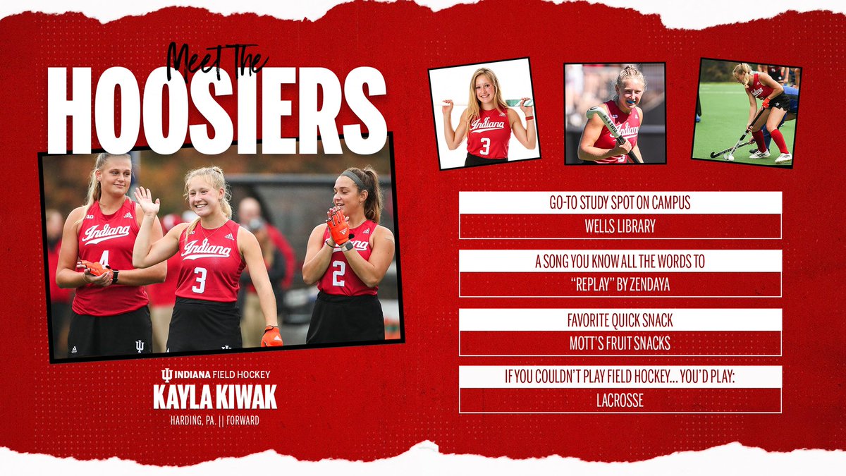 IndianaFH's tweet photo. Everyone, meet @KaylaKiwak 👋

She’s up next in our Meet The Hoosiers series! https://t.co/pOqNY9PrxD
