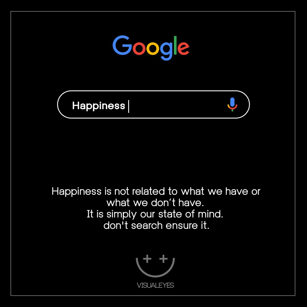 visualeyesx's tweet photo. Happiness is not related to what we have or what we don’t have. 
It is simply our state of mind. 
don't search ensure it. #minimalart #visualeyes  #nft  #Minimalism  #minimaldesigner #designprocess #designpage #designqoutes #design #minimaldesign https://t.co/aaE55jSL11