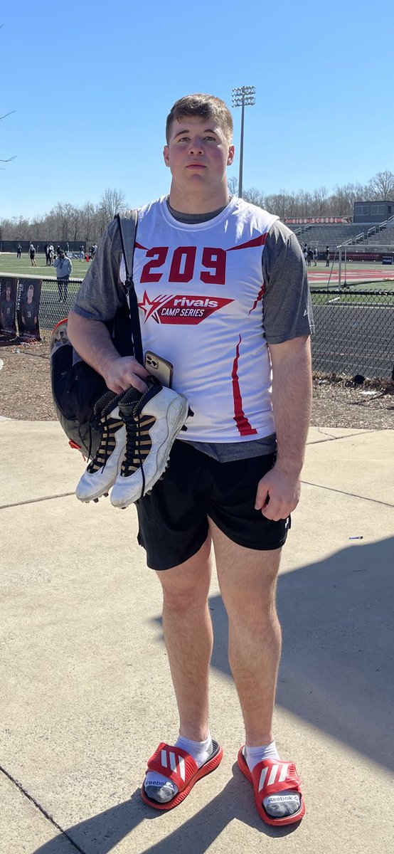 rector_luke's tweet photo. Thanks @RivalsCamp for having me today. Felt great to compete and have success against some of the top OL/DL in the country. @RivalsWoody @RivalsFriedman @Rivals https://t.co/jbJYO6rvON