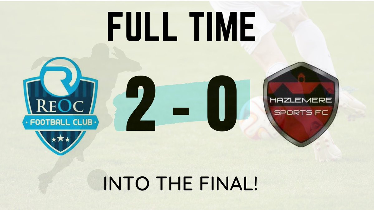 reocfc's tweet photo. 🔷 INTO THE FINAL! 🔷

A dominant display today as we progress into the final! Each individual made an impact, as we created a lot of chances and kept out @HazlemereFc 👏

🟣REOC 2 -0 @HazlemereFc 

Scorers:

@kanefitzgerald1 ⚽️
@Joshuafox91 

MOTM: @Bradyr87 

#UPTHEREOC https://t.co/mziOceqqvg