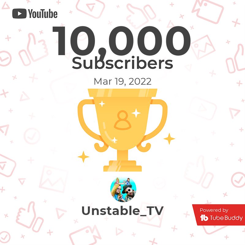 Unstable_tv's tweet photo. WOW!
We are still in shock!We have no words except for THANK YOU, we are so grateful to all who watch and support us doing what we love! We have made some great friends along the way and can’t wait to see where this journey takes us!Love you ALL❤️❤️❤️❤️

https://t.co/1Hl7VBhCbL https://t.co/0oVkO5uV7T