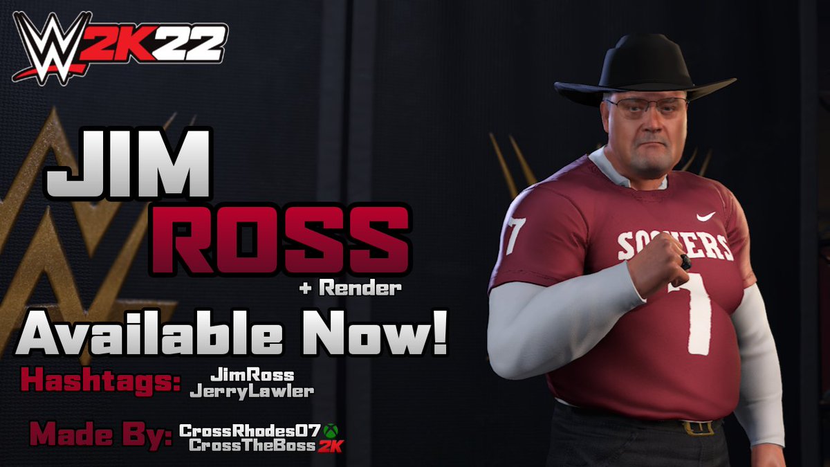 #WWE Legend <a href="/JRsBBQ/">Jim Ross</a>  available now in #WWE2K22