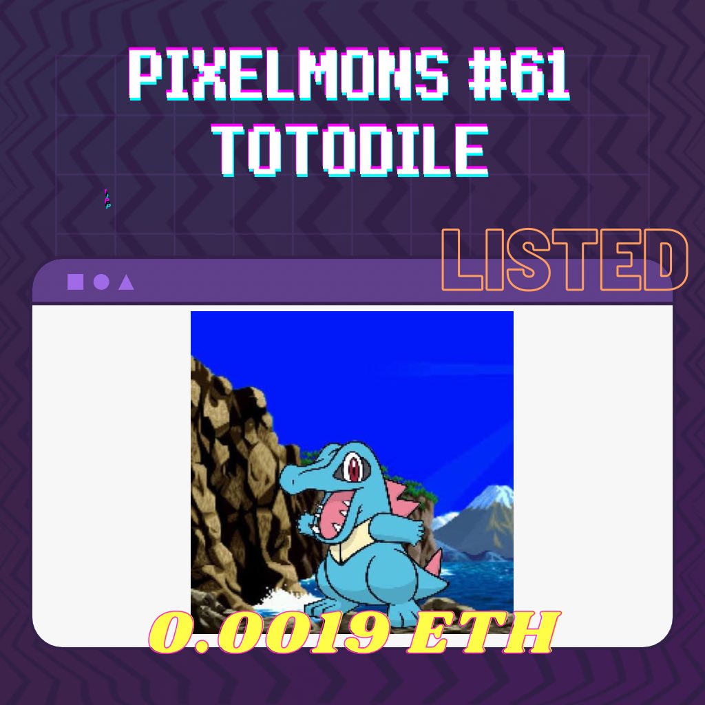PIXELMONS11's tweet photo. NEW PIXELMONS DROPPED 🥵🔥
#nftart #NFTdrop #NFTartist #NFTcollections #nftcollectors #openseanfts #Trending #TrendingNow #ETHEREUM #PolygonNFT #GRABNOW https://t.co/oaVExwYgiA