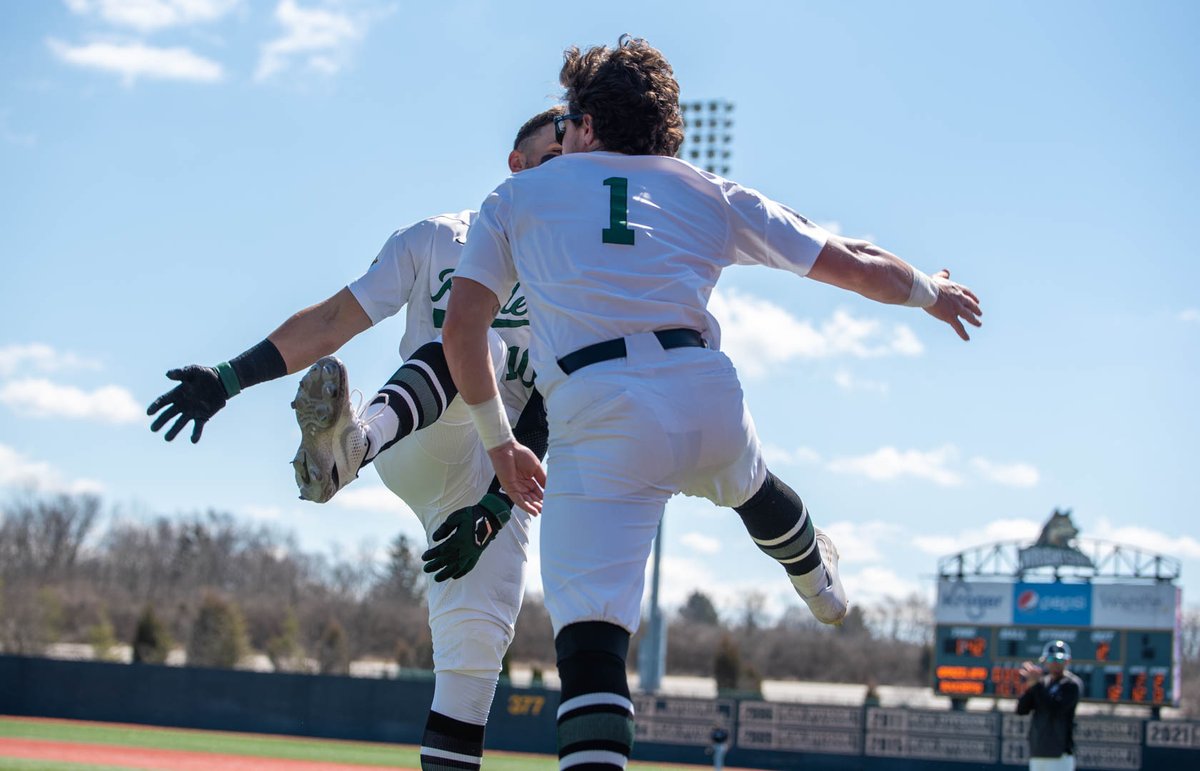 WSURaidergang's tweet photo. .@SayreAlec is simply on fire. 

The sophomore is 3-for-3 with a double, home run, and 4 RBI. 

#Raidergang | #BuildtheMonster https://t.co/rcE95egXMs