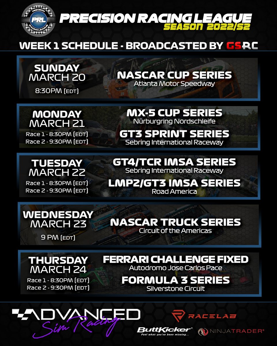 Precision Racing League tweet media